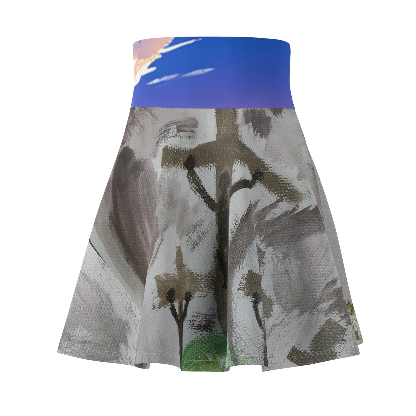 Spiritual-themed Skater Skirt for women
