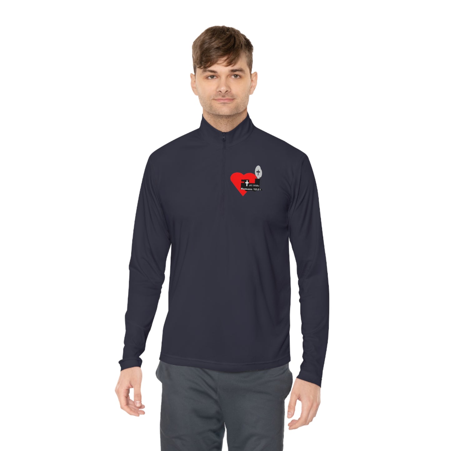 Life Station Logo Unisex Quarter-Zip Pullover