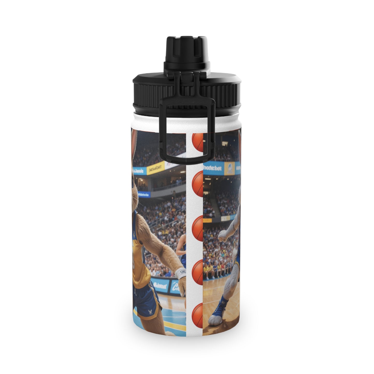 Water Bottle - Bunny Basketball Design