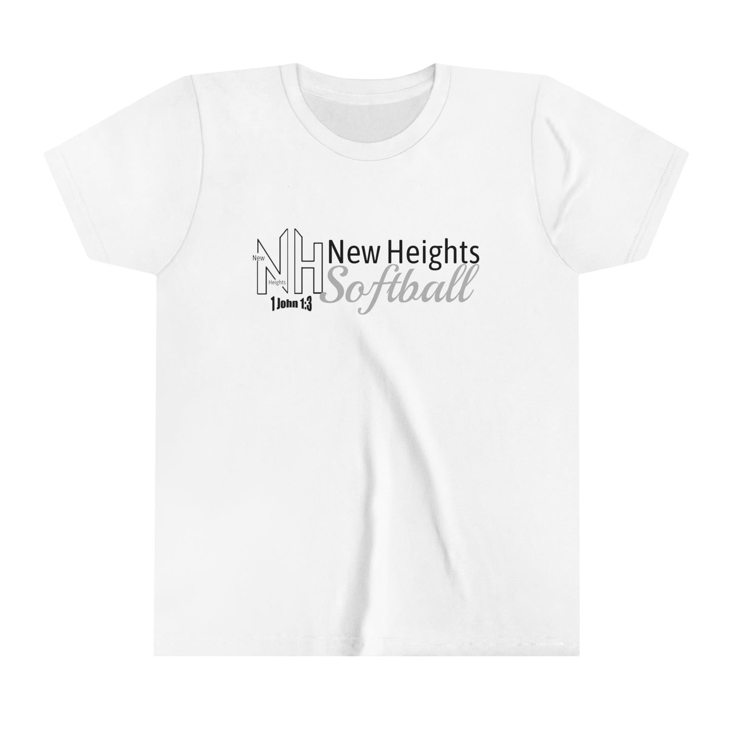 New Heights Softball Cheer Squad Youth Short Sleeve Tee