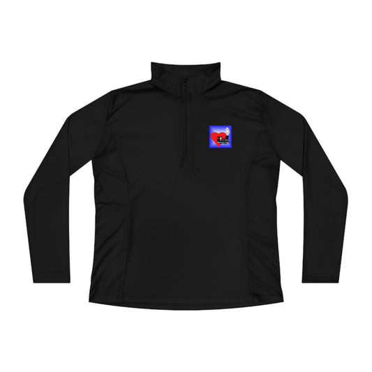 LifeStation Logo Ladies Quarter-Zip Pullover