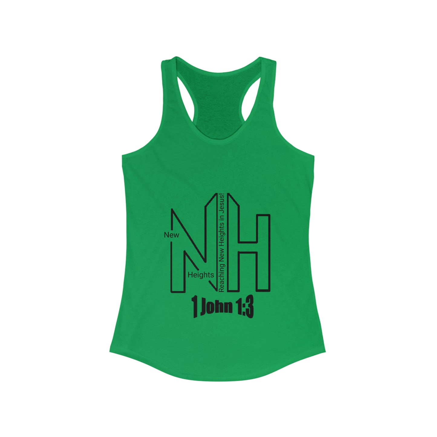New Heights Logo Women's Ideal Racerback Tank