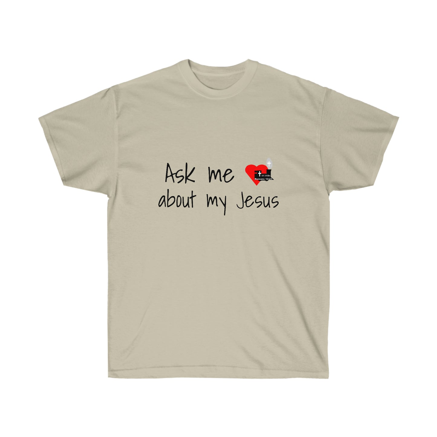 LifeStation Ask me about my Jesus Unisex Ultra Cotton Tee