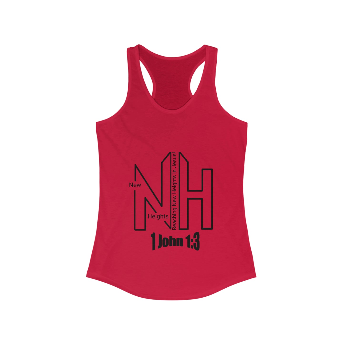 New Heights Logo Women's Ideal Racerback Tank