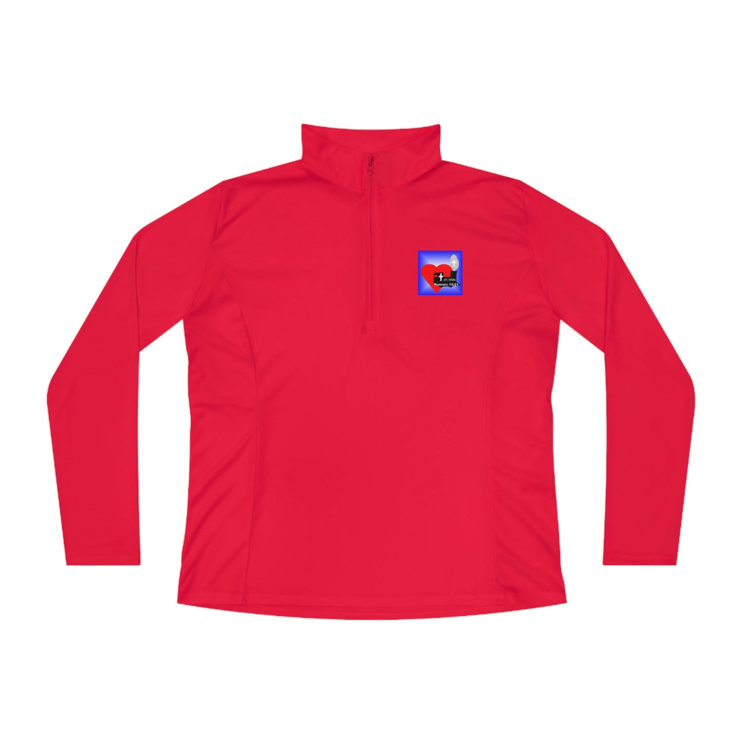 LifeStation Logo Ladies Quarter-Zip Pullover
