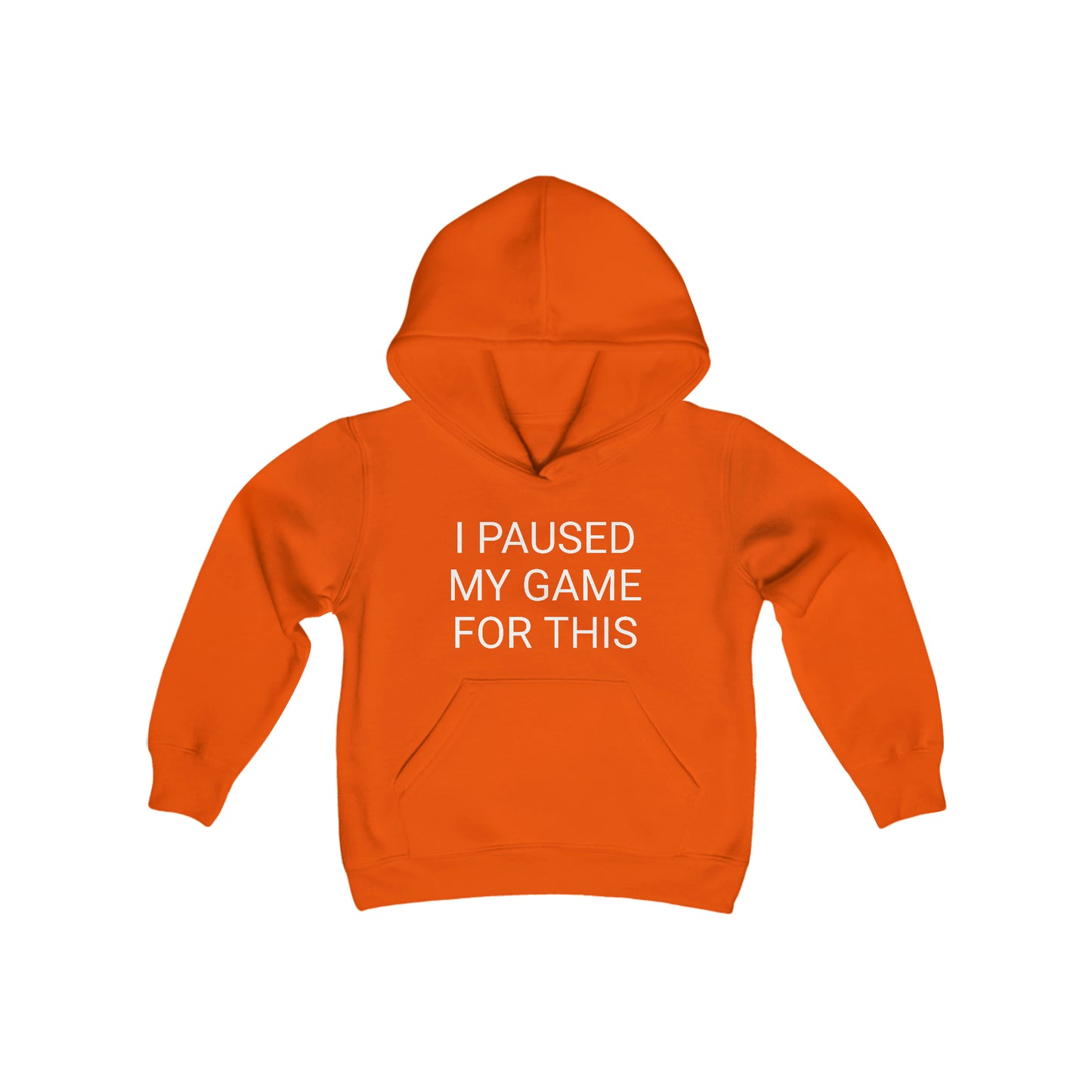 I Paused My Game for This Youth Heavy Blend Hooded Sweatshirt