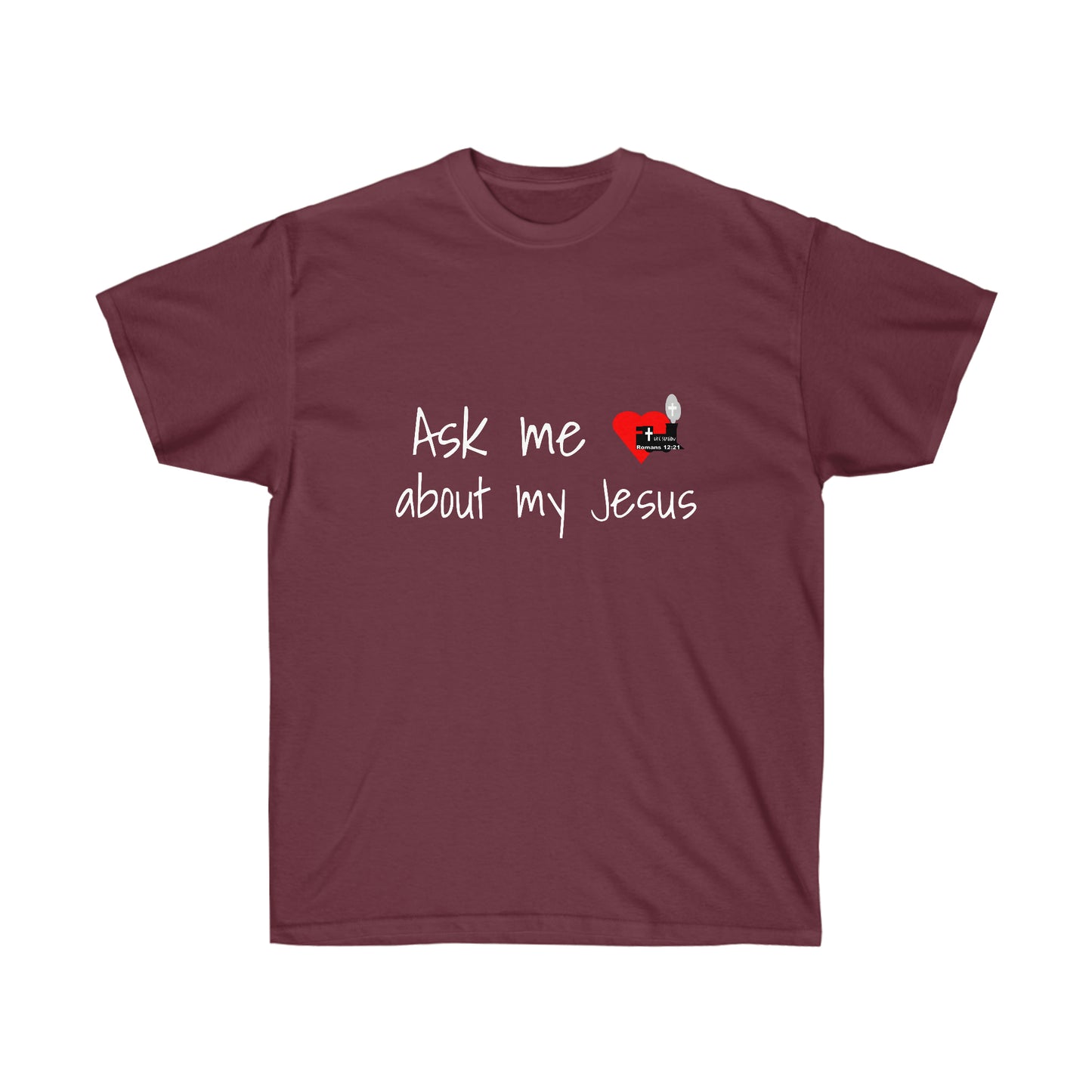 LifeStation Ask me about my Jesus Unisex Ultra Cotton Tee