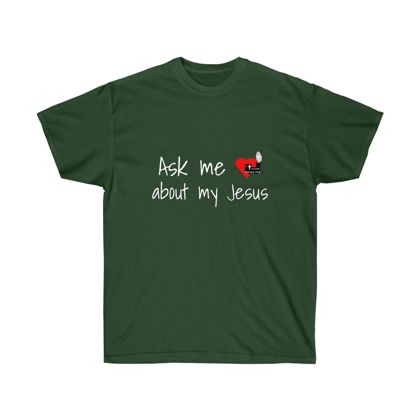 LifeStation Ask me about my Jesus Unisex Ultra Cotton Tee