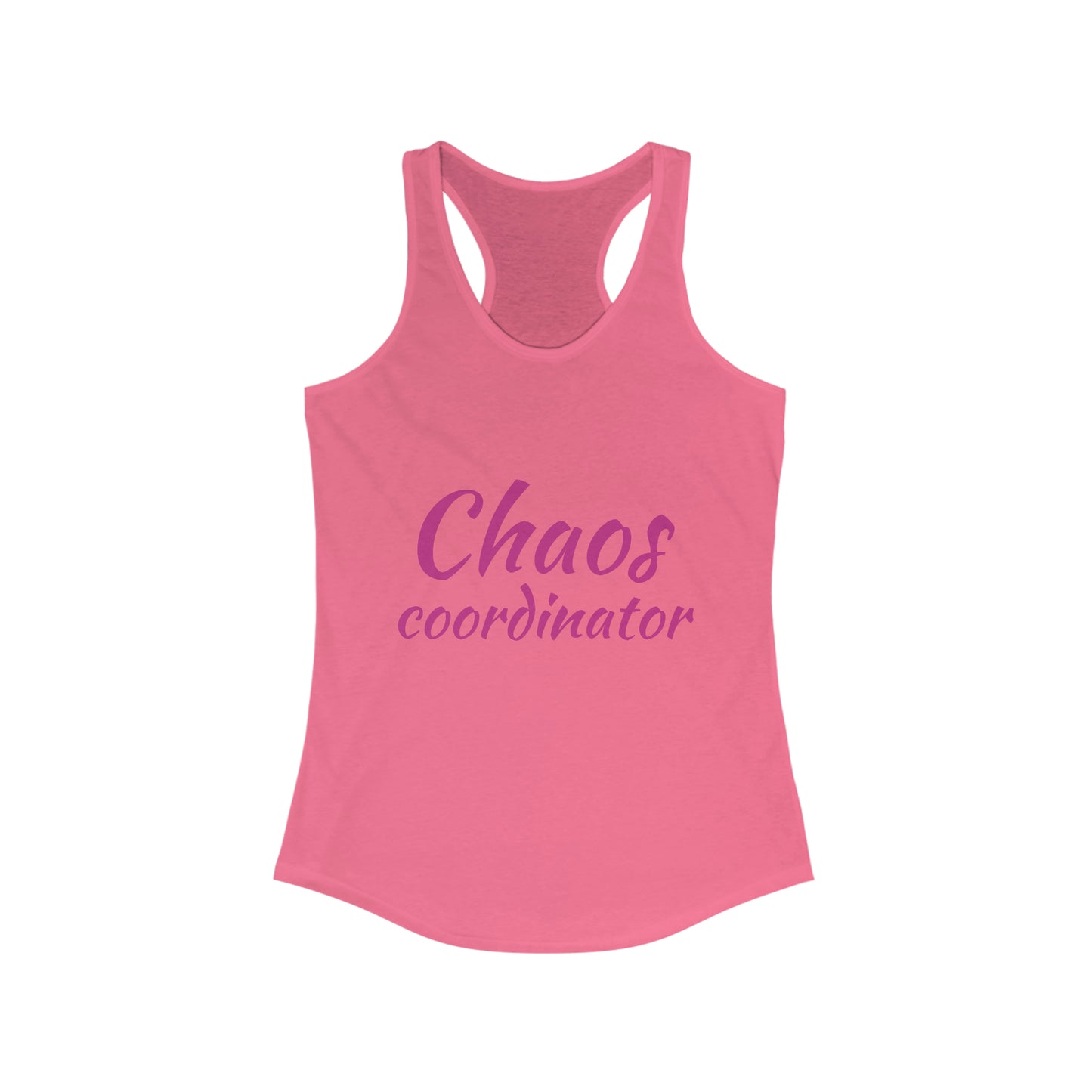 Chaos Coordinator Print Women's Ideal Racerback Tank