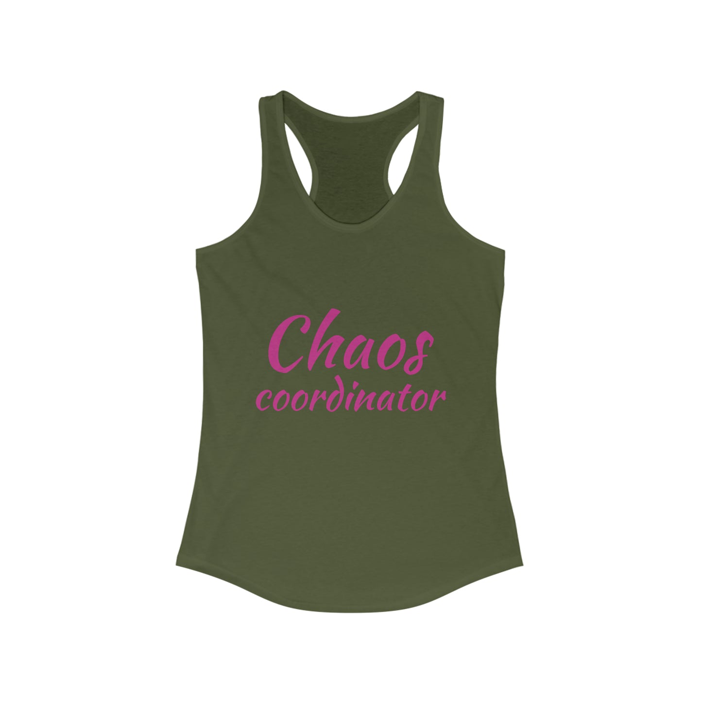 Chaos Coordinator Print Women's Ideal Racerback Tank
