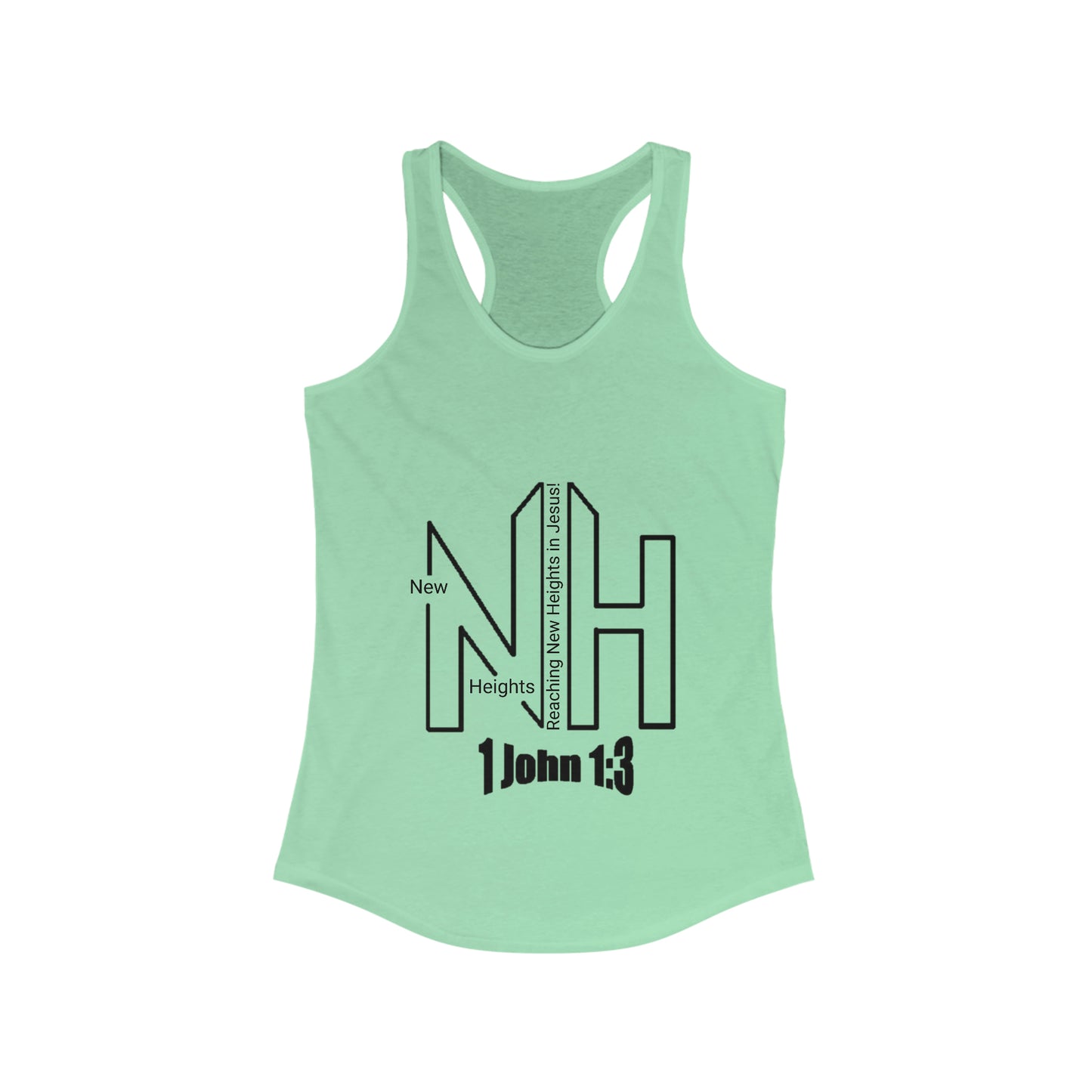 New Heights Logo Women's Ideal Racerback Tank