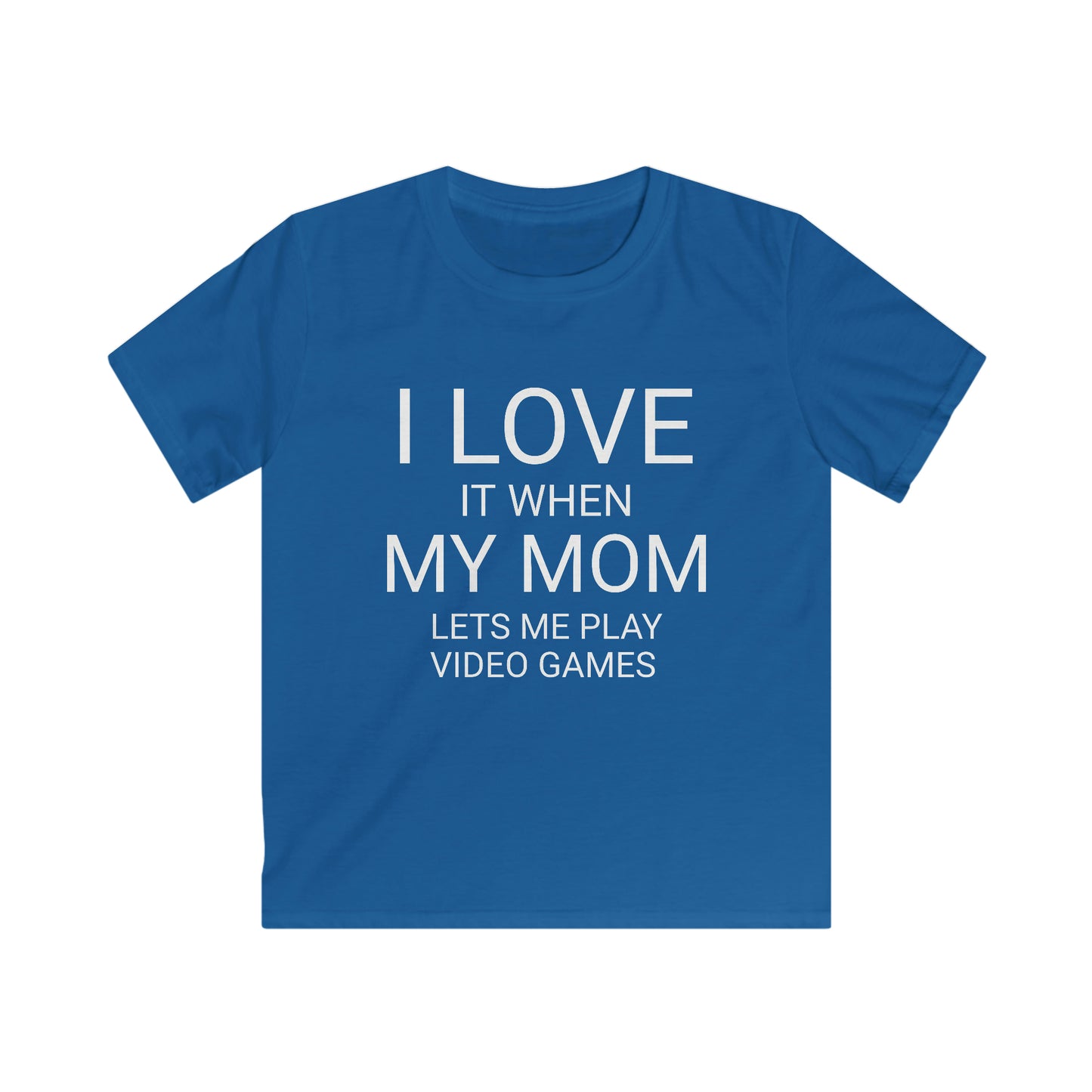 I Love My Mom Kids Softstyle Tee