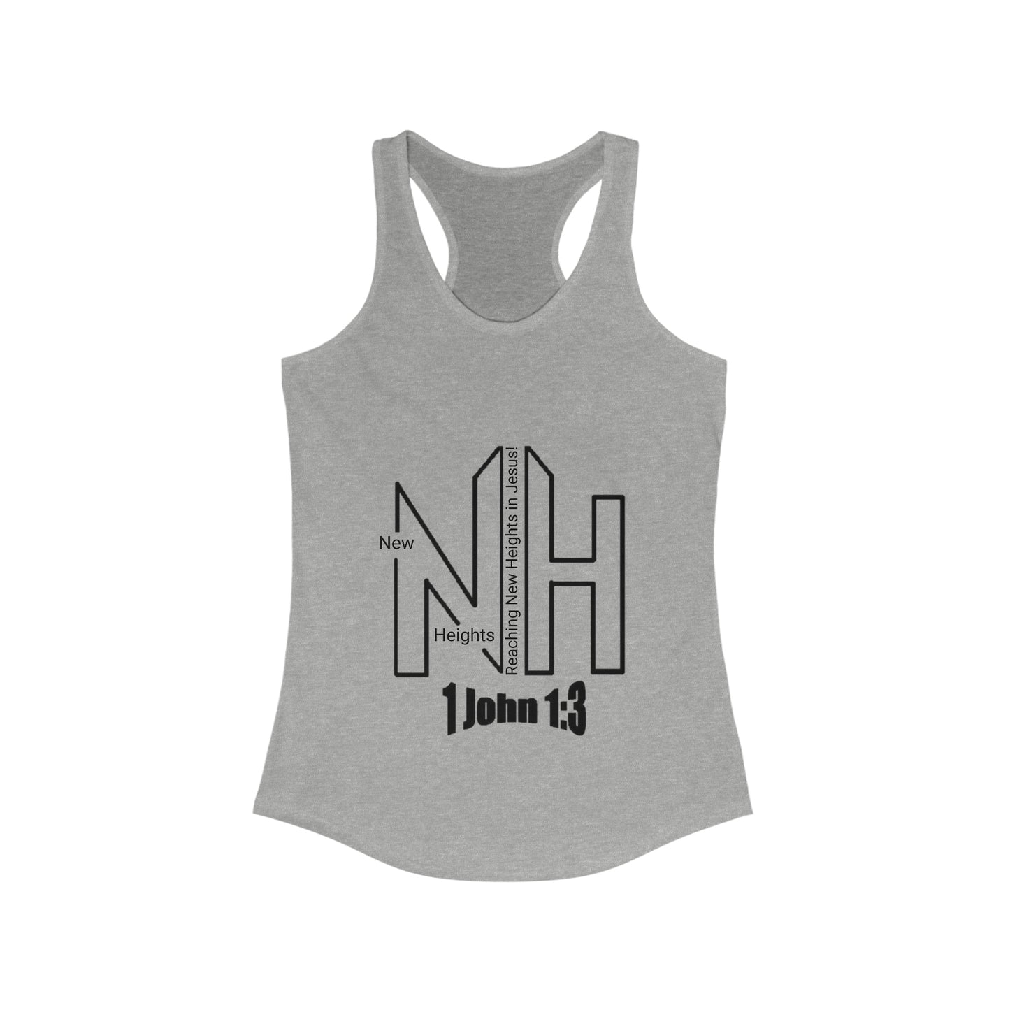 New Heights Logo Women's Ideal Racerback Tank
