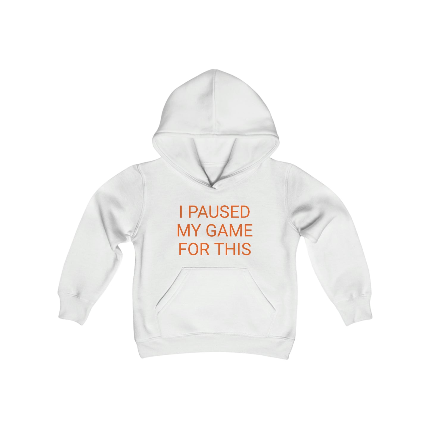 I Paused My Game for This Youth Heavy Blend Hooded Sweatshirt