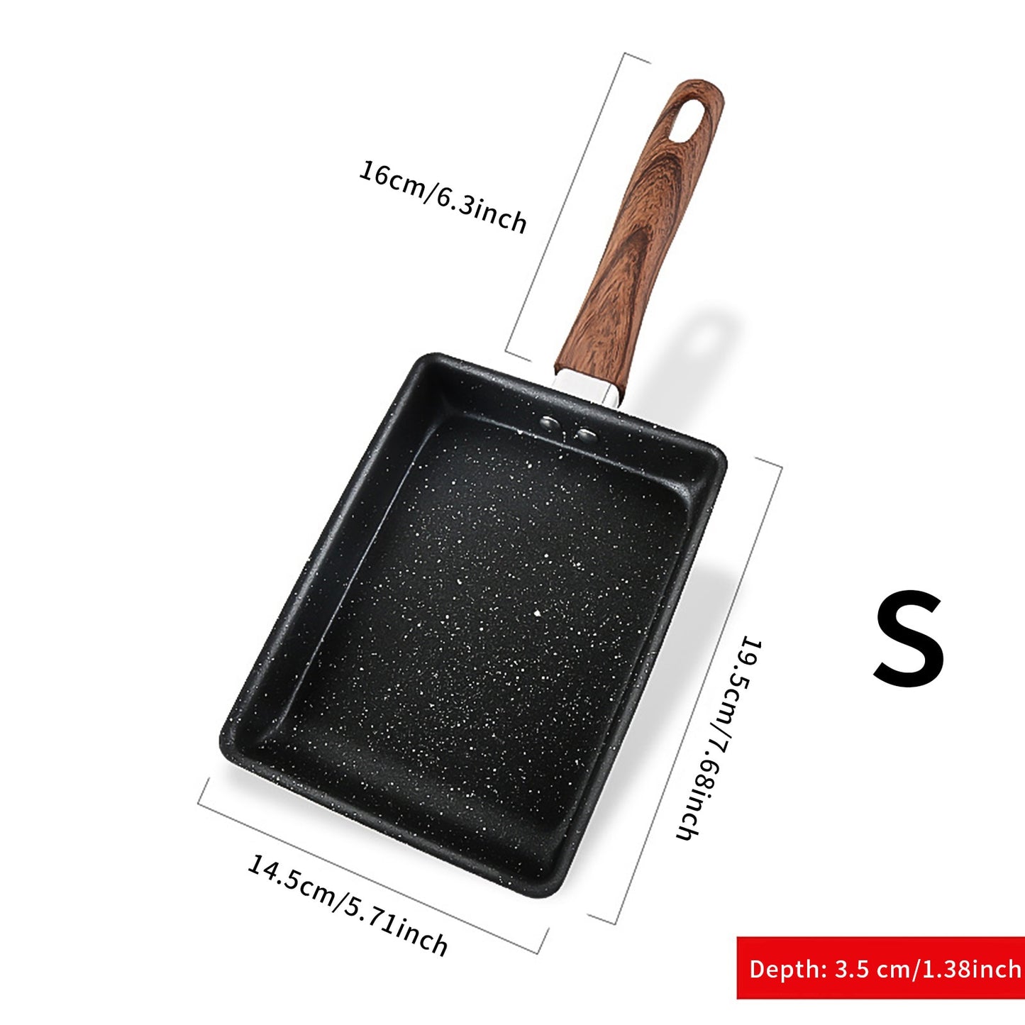 Frying Pan Durable Non-stick skillet Mini Thick Steak Flat cooking Pan Iron Pancake Egg Fryer Kitchen Cookware Cast Iron Tools