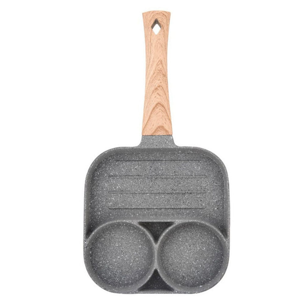3/4 Holes Frying Pot Pan Thickened Omelet Pan Non-stick Egg Dumpling Ham Pancake Steak Breakfast Maker Kitchen Cookware