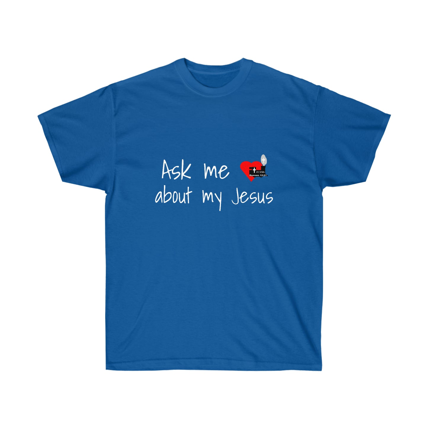 LifeStation Ask me about my Jesus Unisex Ultra Cotton Tee