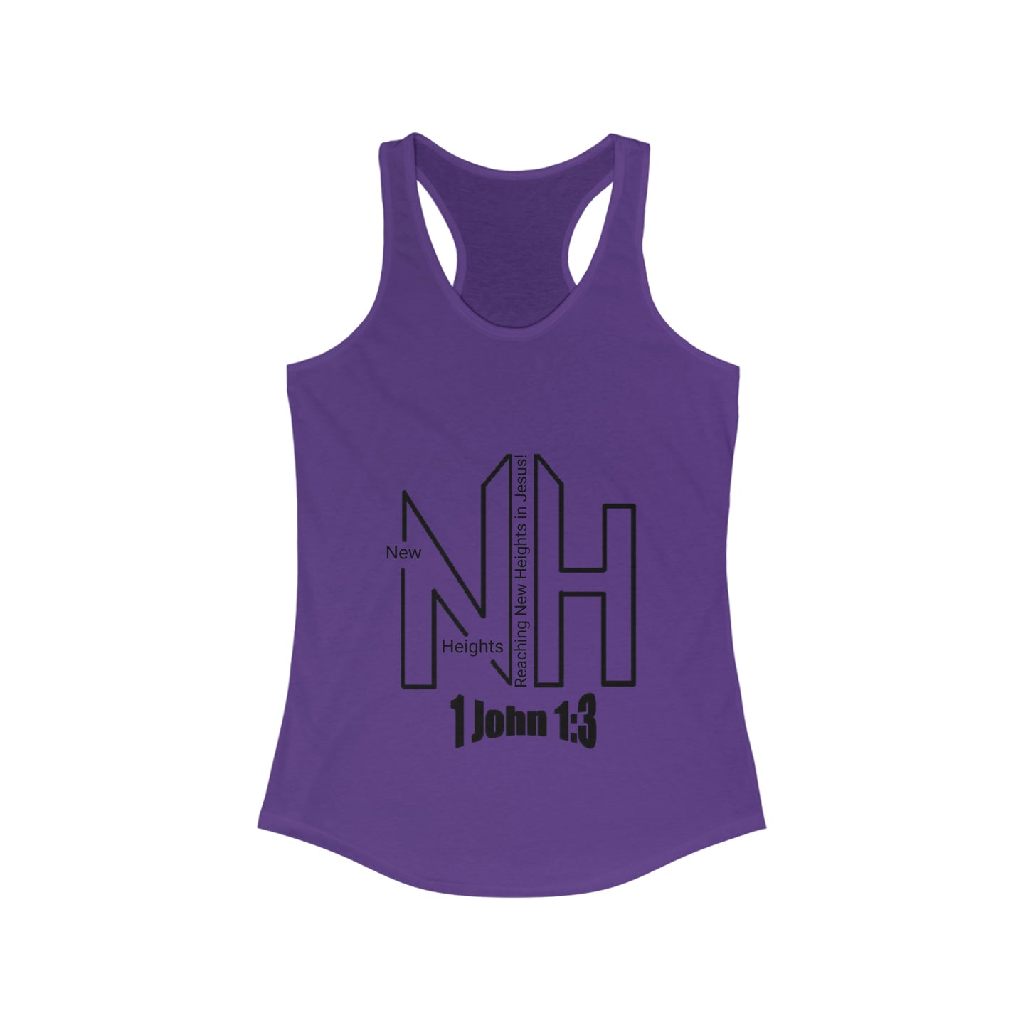 New Heights Logo Women's Ideal Racerback Tank