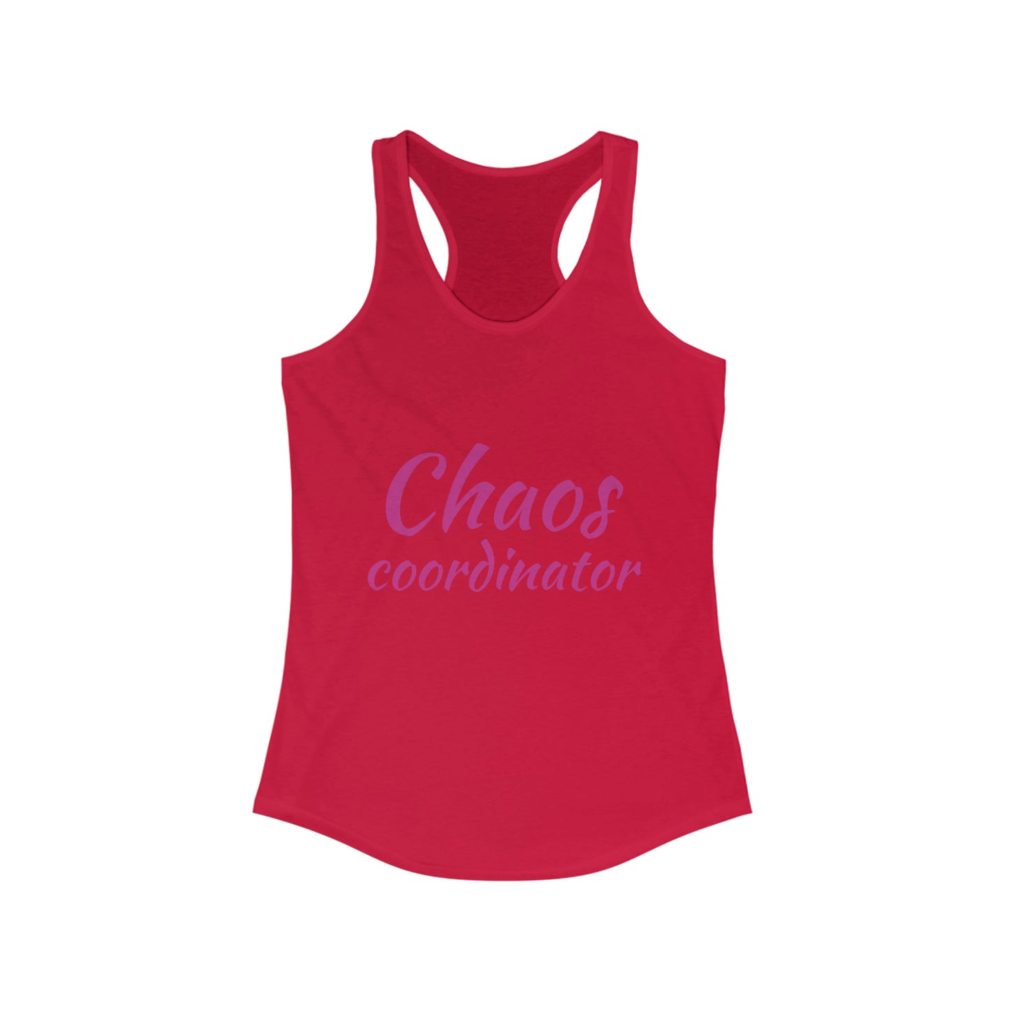 Chaos Coordinator Print Women's Ideal Racerback Tank