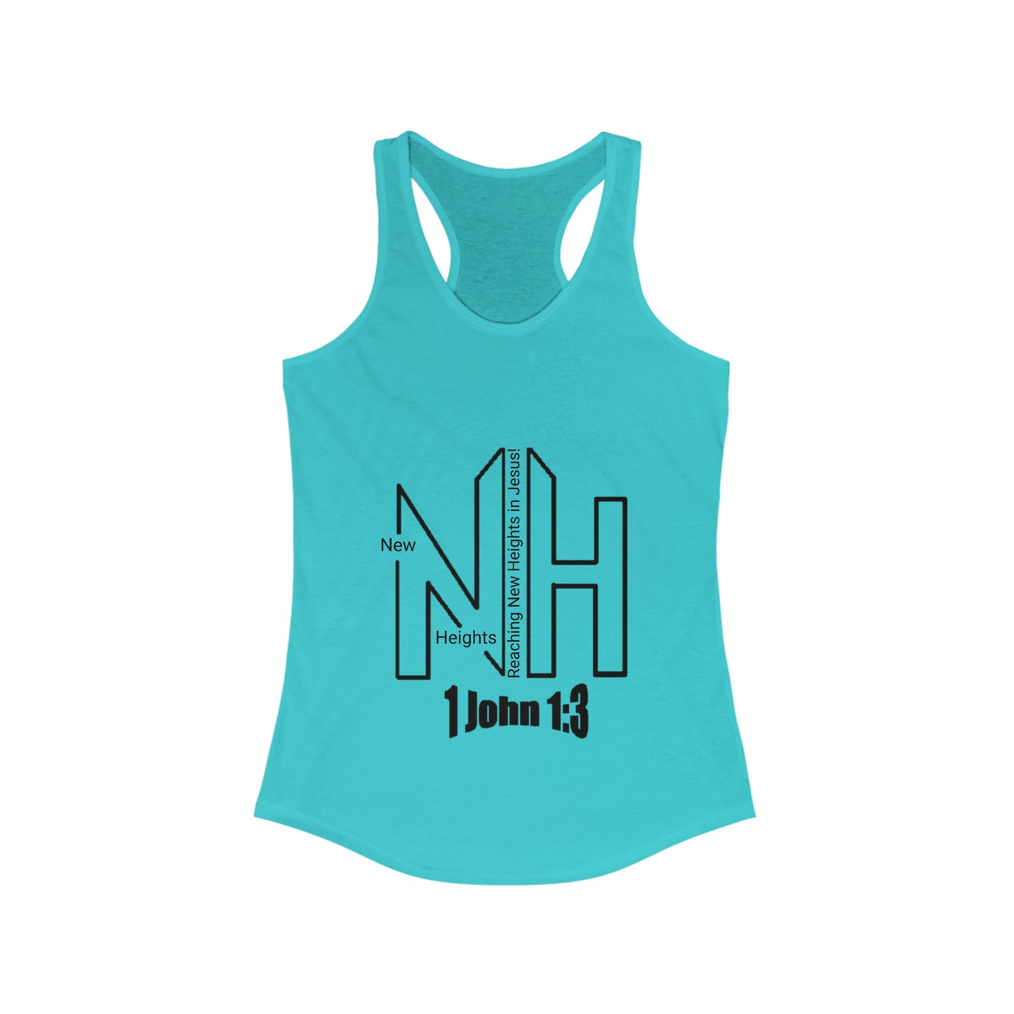 New Heights Logo Women's Ideal Racerback Tank