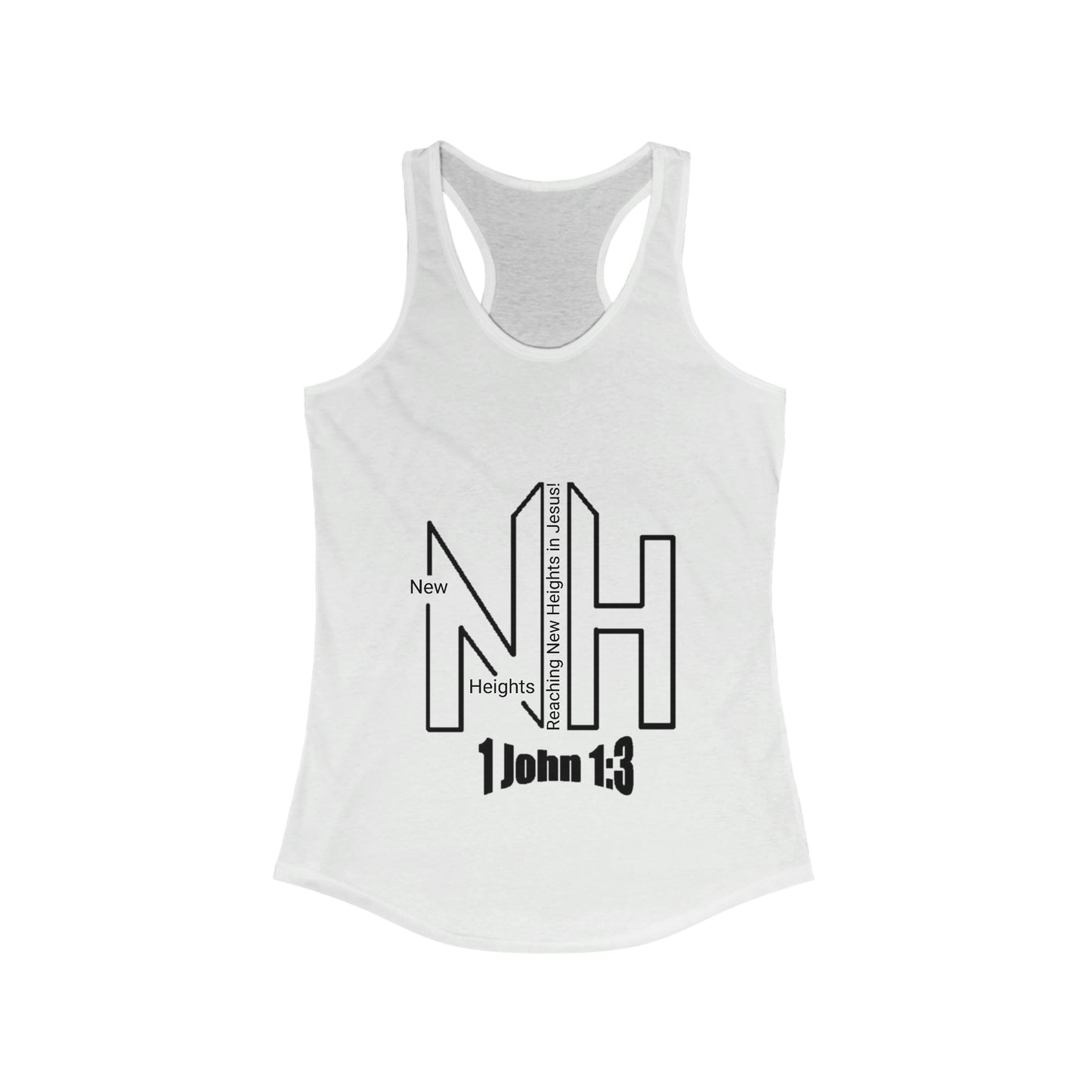 New Heights Logo Women's Ideal Racerback Tank