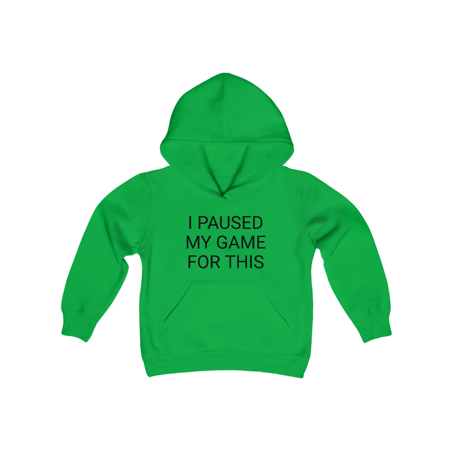 I Paused My Game for This Youth Heavy Blend Hooded Sweatshirt