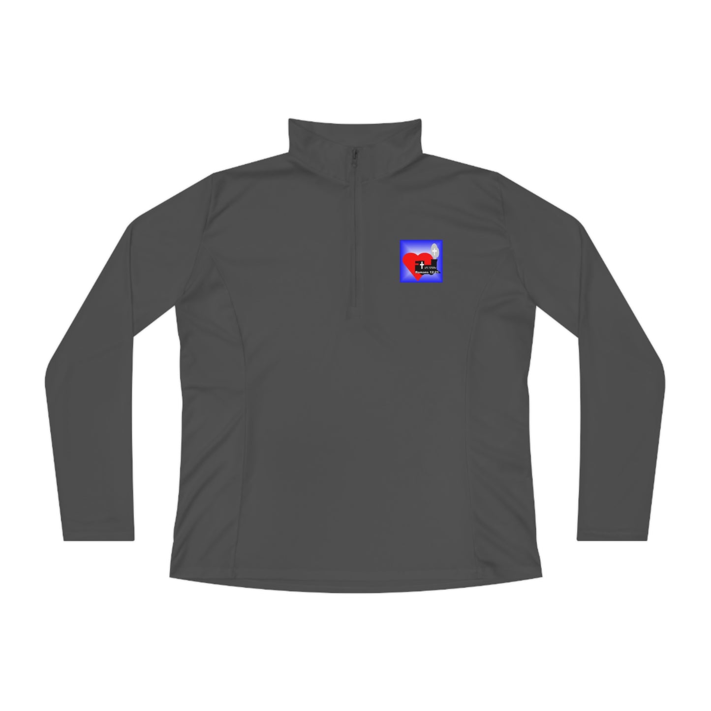 LifeStation Logo Ladies Quarter-Zip Pullover
