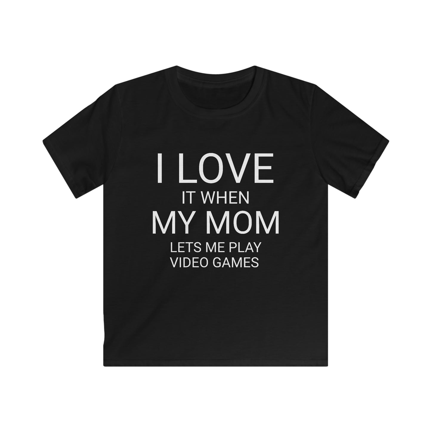 I Love My Mom Kids Softstyle Tee
