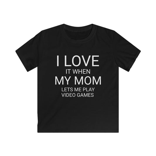 I Love My Mom Kids Softstyle Tee