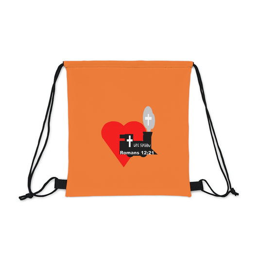 Life Station Logo Outdoor Drawstring Bag