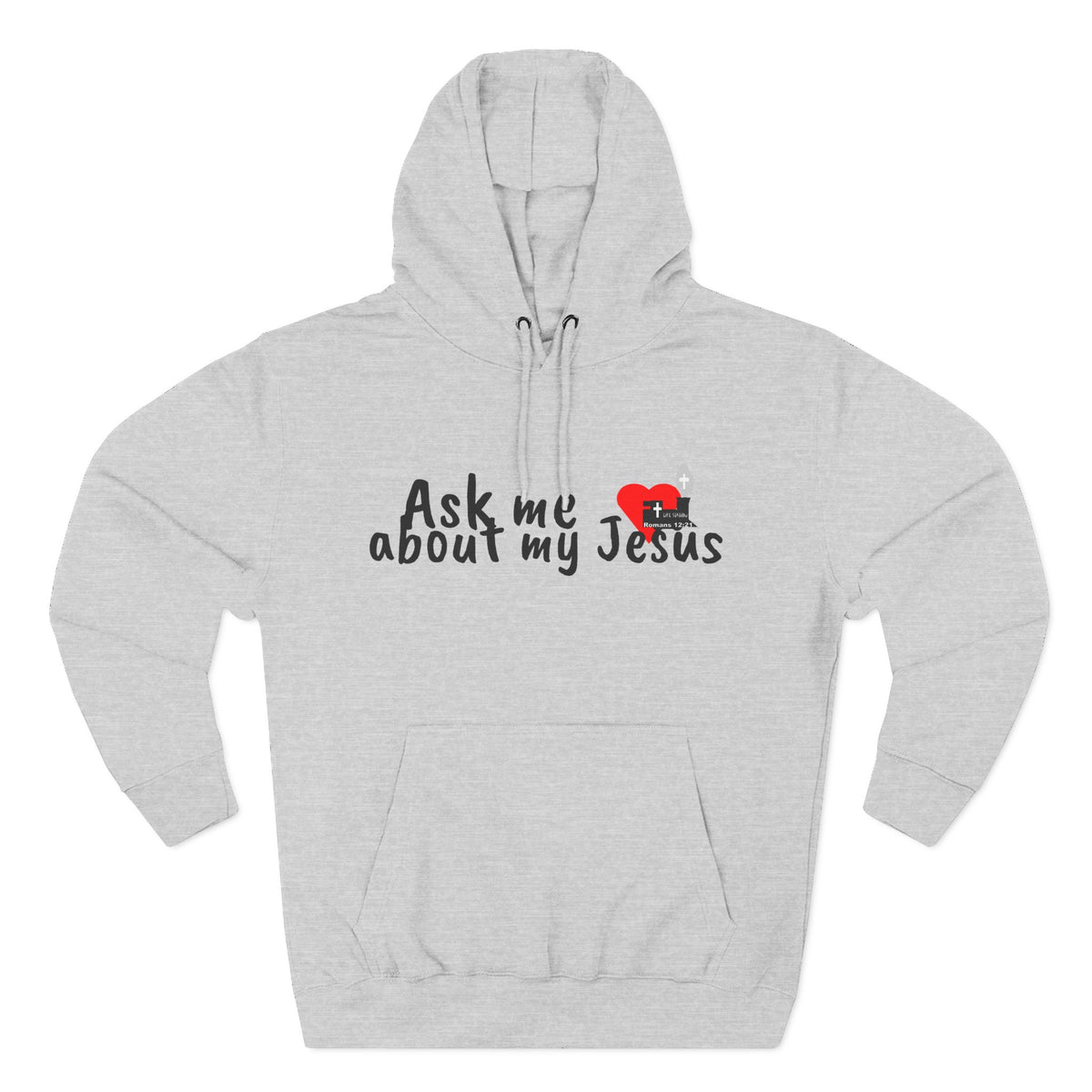 LifeStation Ask me about my Jesus Unisex Premium Pullover Hoodie