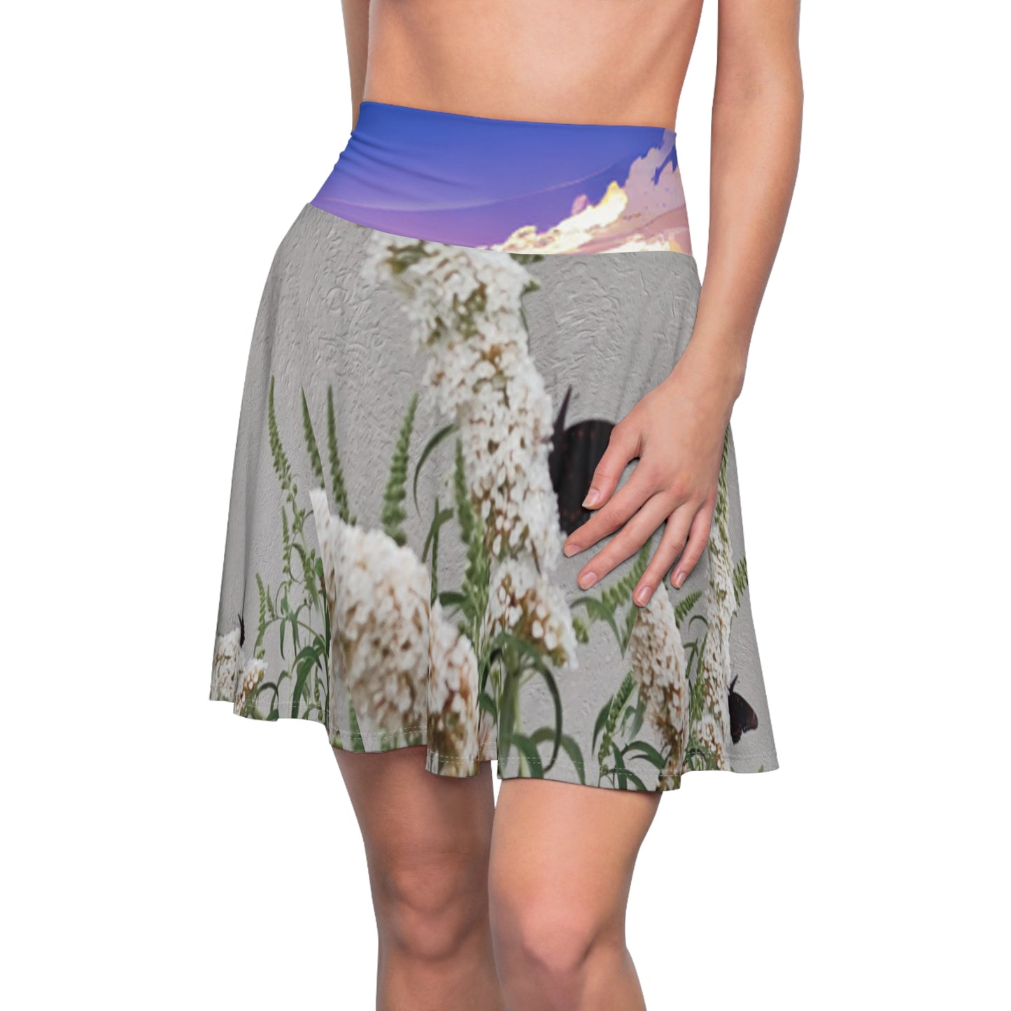 Spiritual-themed Skater Skirt for women