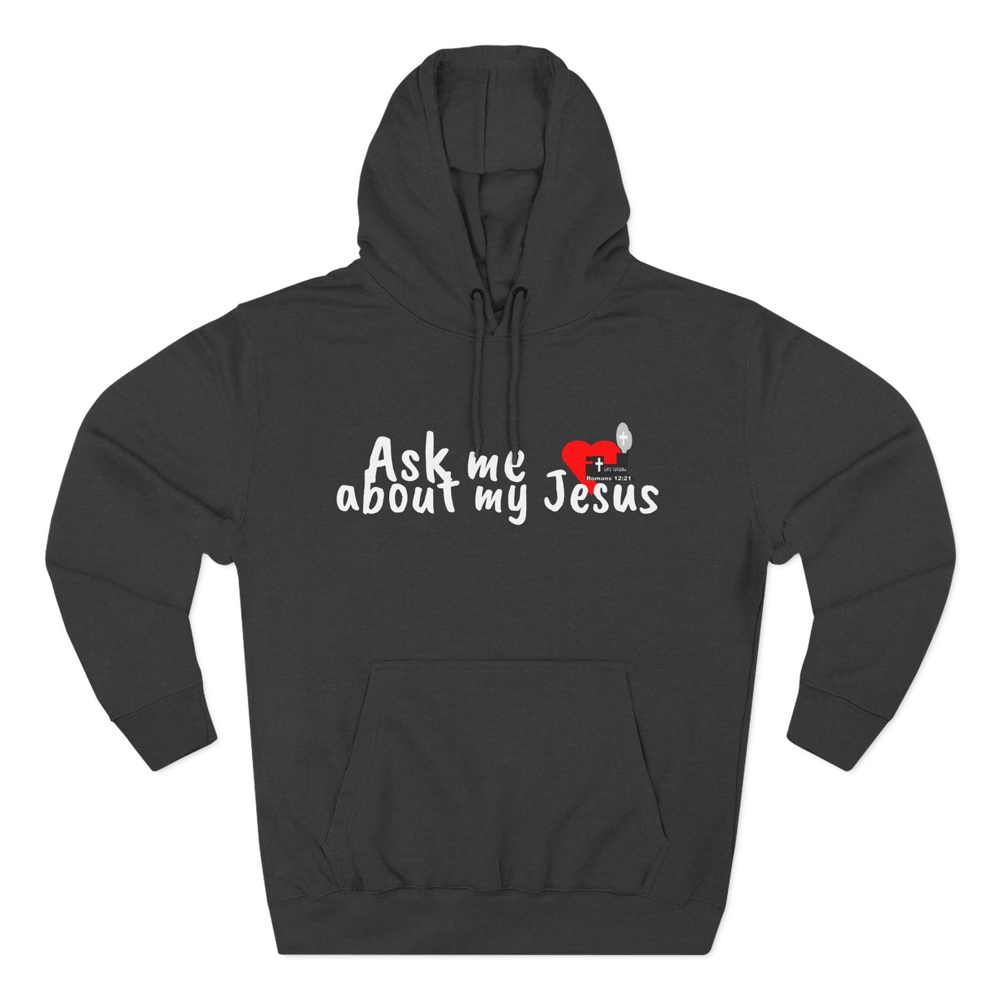 LifeStation Ask me about my Jesus Unisex Premium Pullover Hoodie