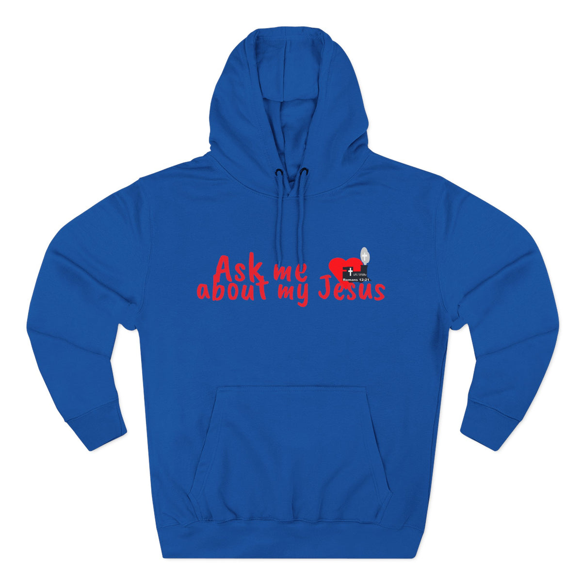 LifeStation Ask me about my Jesus Unisex Premium Pullover Hoodie