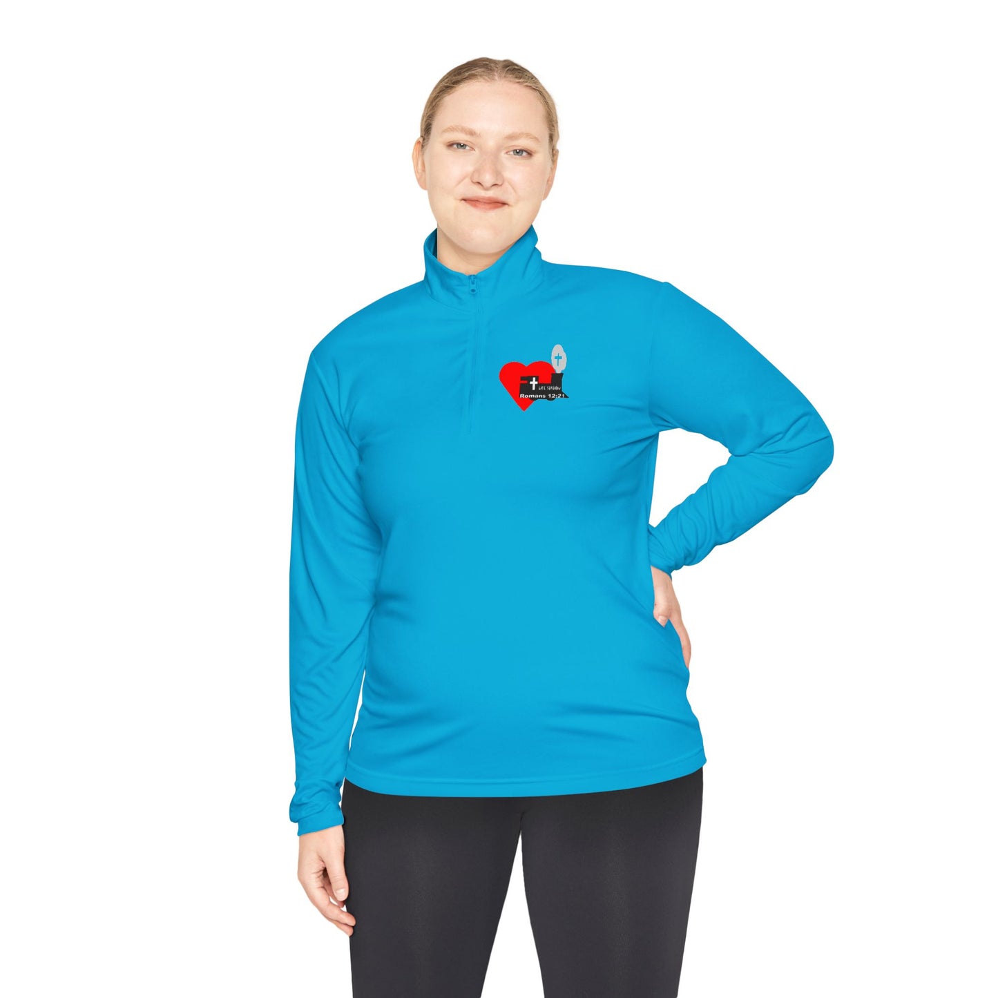 Life Station Logo Unisex Quarter-Zip Pullover