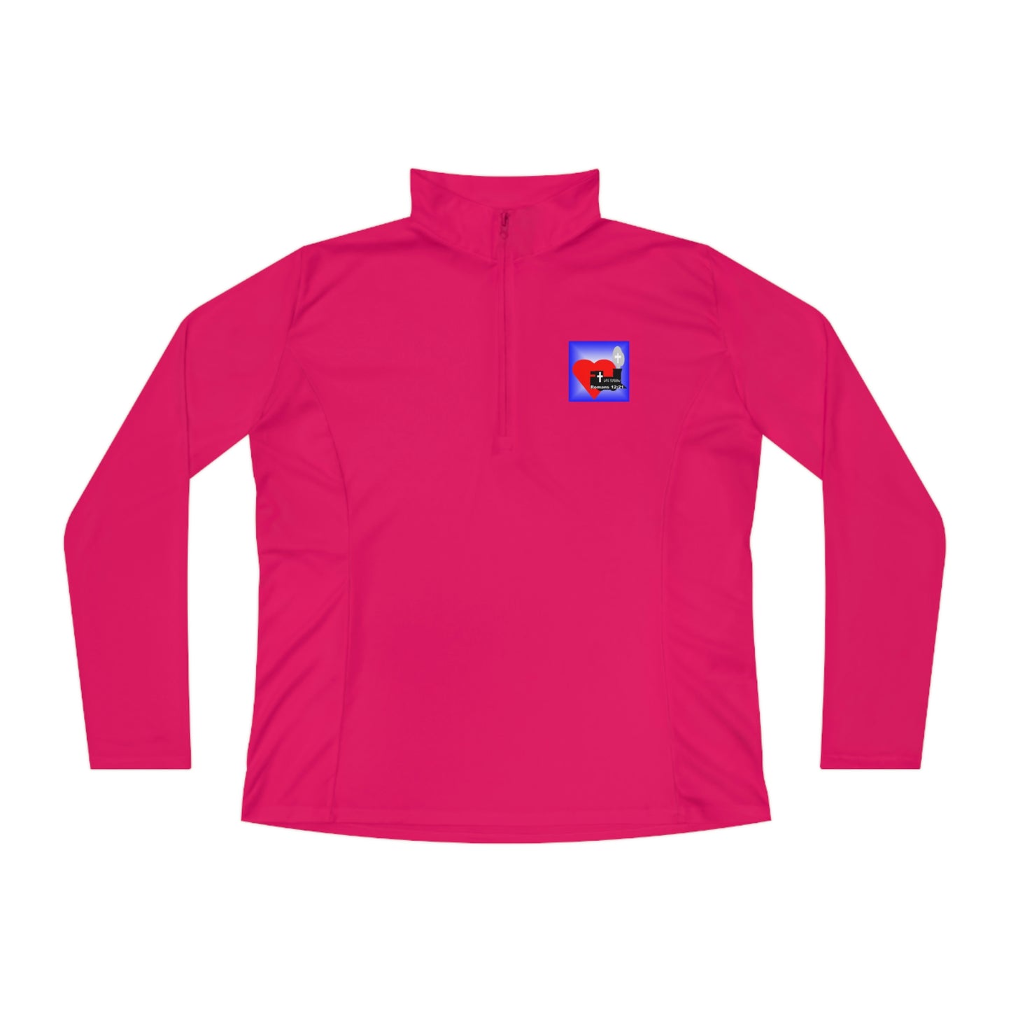 LifeStation Logo Ladies Quarter-Zip Pullover