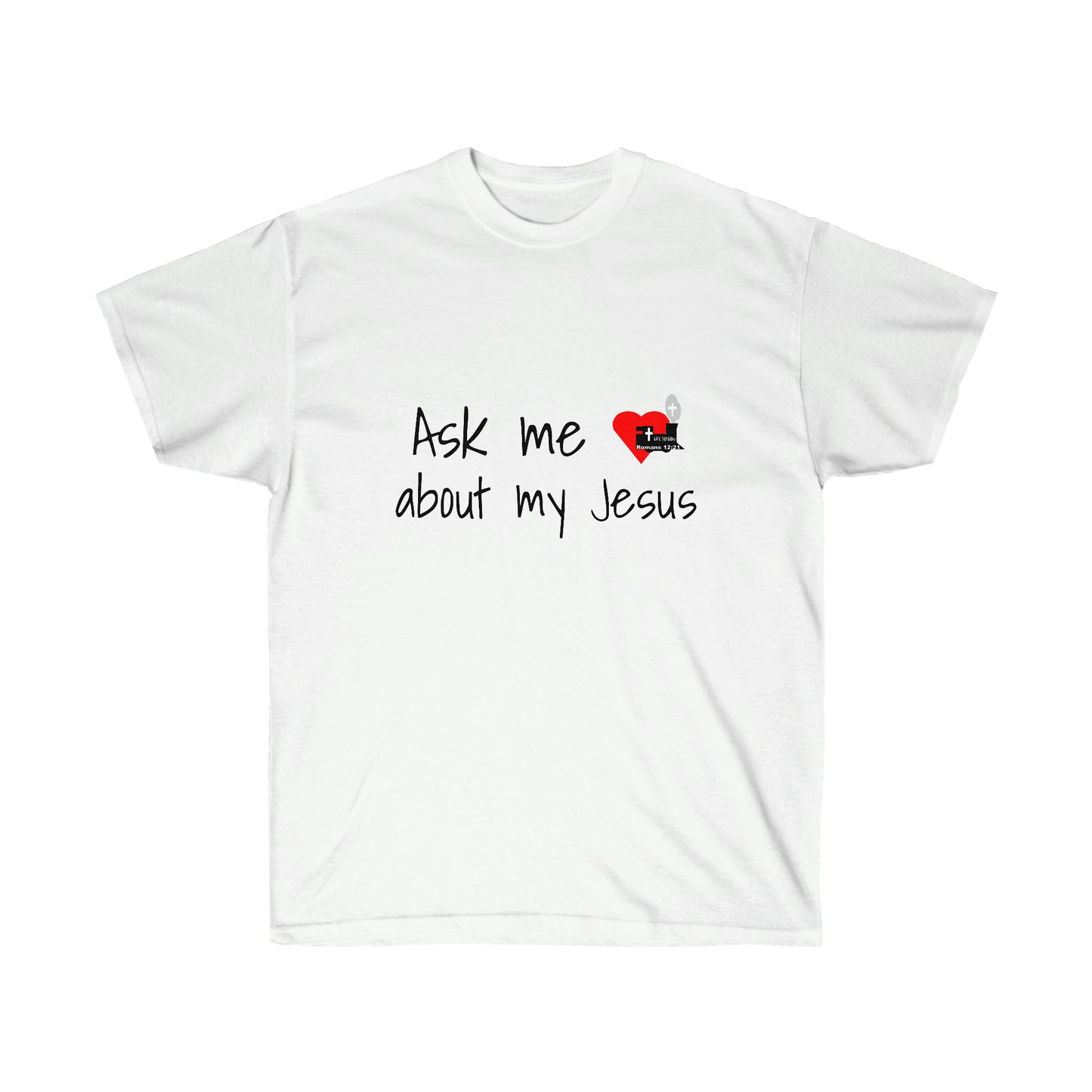 LifeStation Ask me about my Jesus Unisex Ultra Cotton Tee