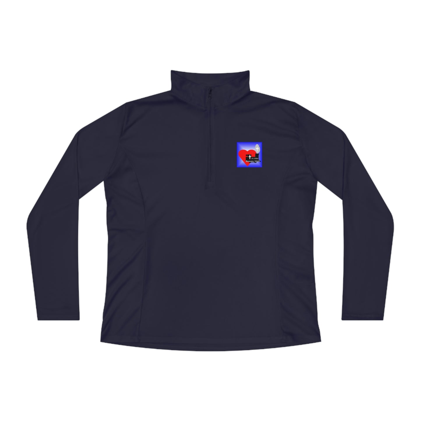 LifeStation Logo Ladies Quarter-Zip Pullover